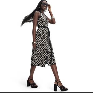NWT DIANE VON FURSTENBERG x Target Wrap Knit Midi Dress Large L